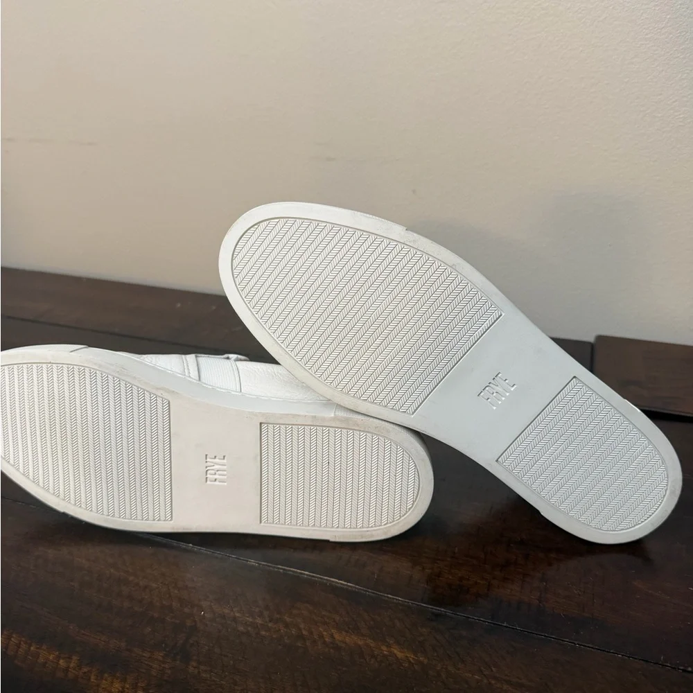 Frye White Leather Men's Loafers